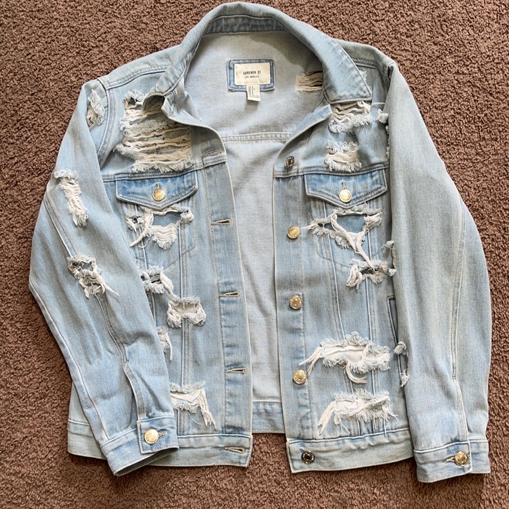 Distressed Jean Jacket